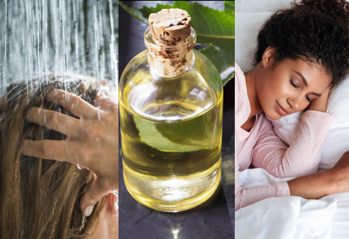 sleep castor oil and shower